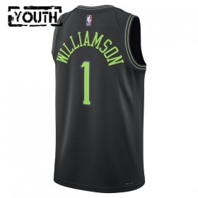 Dres New Orleans Pelicans Zion Williamson Nike 2025-26 City Edition Crno Swingman - Dječji